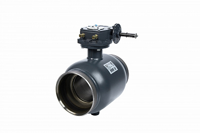065N0186GR RJIP Premium Кран шаровой WW DN600 PN25 WG (приварной, с редуктором, С/П), Ридан